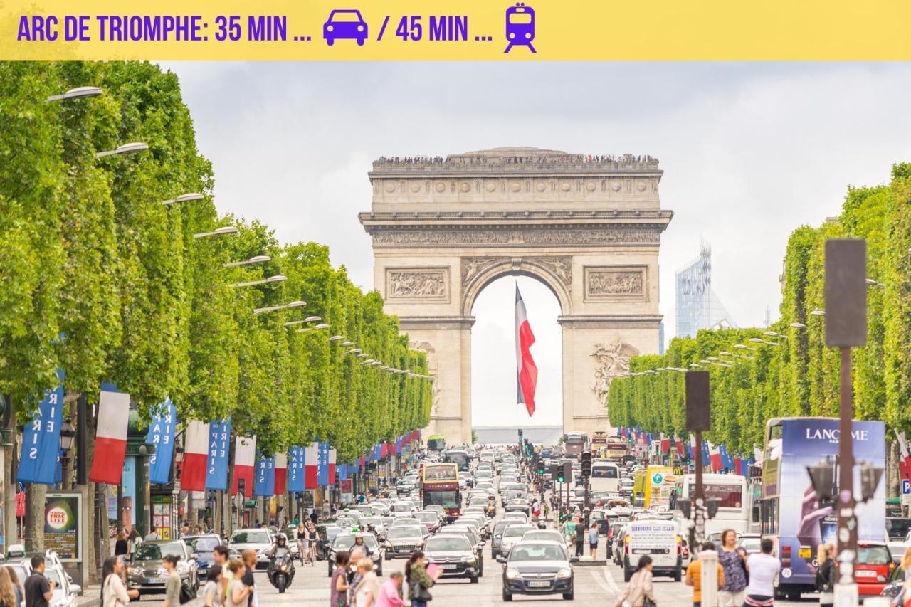 Qhome 2 - T2 Cosy Entre Paris Et Disney - Parking Prive Villiers-sur-Marne Luaran gambar
