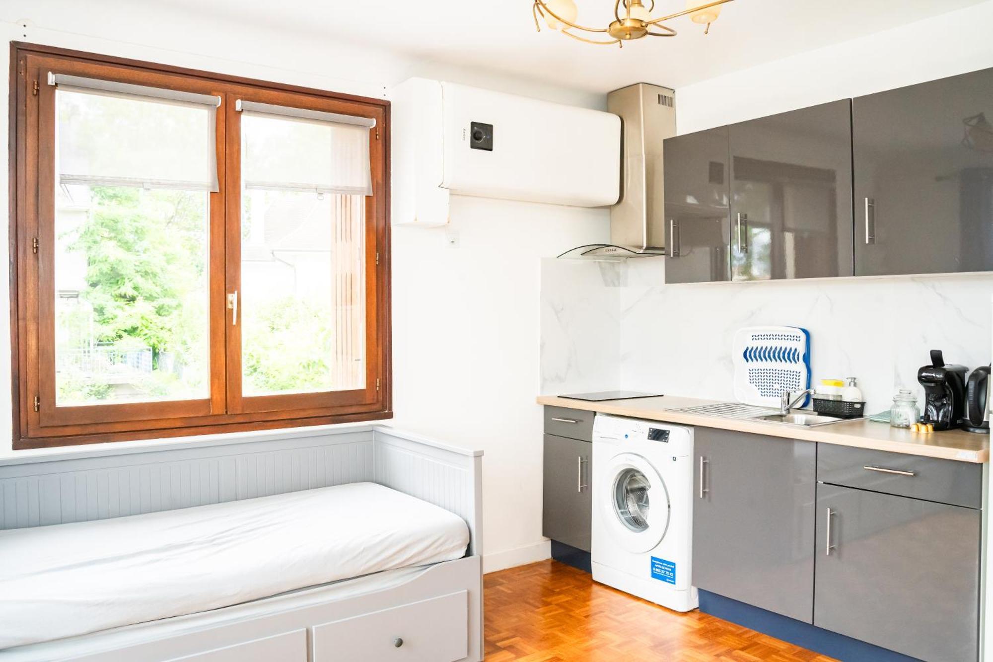 Qhome 2 - T2 Cosy Entre Paris Et Disney - Parking Prive Villiers-sur-Marne Luaran gambar